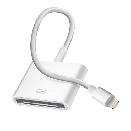 Câble Adaptateur Lightning vers 30 broches Charge & Synchronisation iPhone Blanc