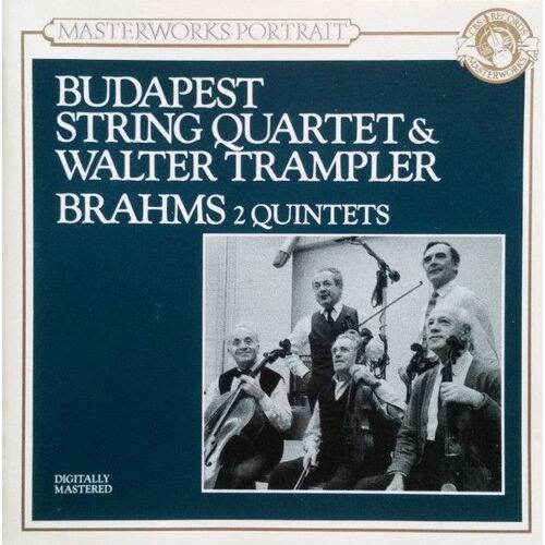 Brahms Budapest String Walter Trampler Quintet Op 88 Op 111 New York 1958