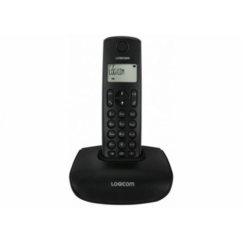 Téléphone Logicom Nova 300 sans fil avec répondeur enregistreur black noir DECT GAP