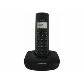 Téléphone Logicom Nova 300 sans fil avec répondeur enregistreur black noir DECT GAP
