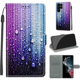 Coque Étui Cuir Pu Pour Samsung Galaxy S23 Ultra - Protection Antichoc À Rabat Aimanté, Porte¿Cartes Intégré Et Support Horizontal