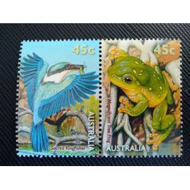 Timbre Australie Y T 1778 A Et B Faune Au Bord De L'Eau 1999 (080409 )