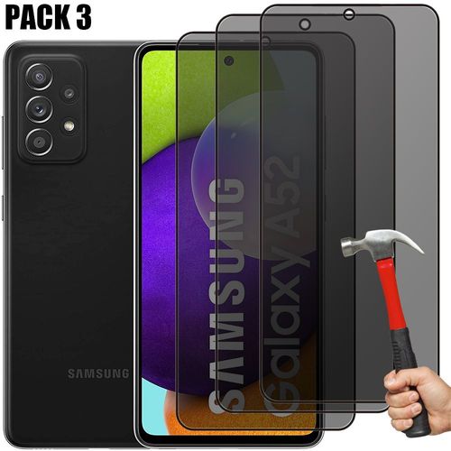 Lot-3 Verre Trempé Anti-Espion Pour Samsung Galaxy A52 4g/5g Vitre Protection - E.F.Connection