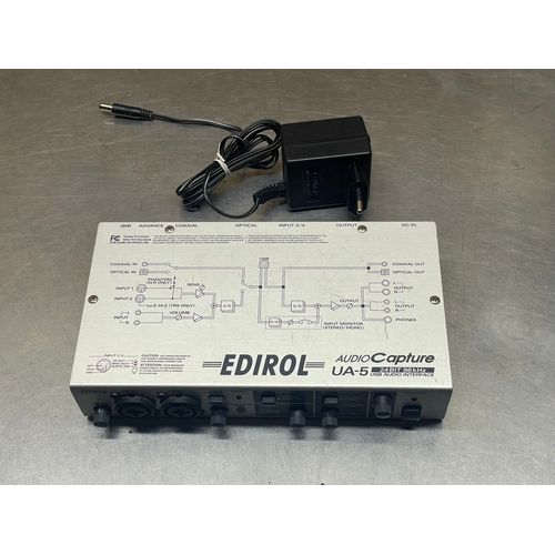 Edirol UA-5 Audio Capture - Interface USB + Câble Alimentation