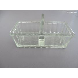 Ancien Petit Saleron En Verre Années 40