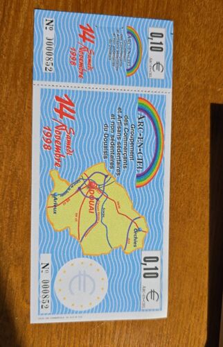 Lot De Six Billets Euro Arc En Ciel