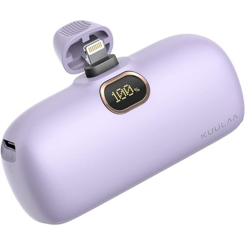 Kalcx-Batterie Externe 5000mah,Petite Batterie Externe Charge Rapide,Mini Chargeur Portable Compacte Et Jolie,Compatible Avec Iphone 13/13 Pro/13 Pro Max/12 Pro/12 Pro Max/11 Pro (Violet)