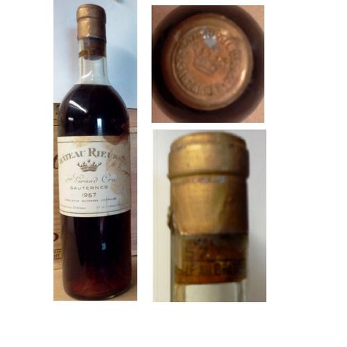 1 Btle Château Rieussec 1er Grand Cru Sauternes 1957 - 66 Ans - 75 Cl
