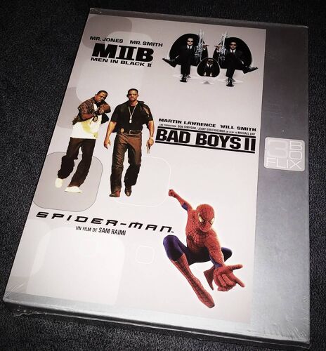 Coffret 3 Dvd Will Smith - Men In Black 2 - Bad Boys 2 - Spiderman