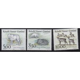 Groenland Timbres Animaux 1993