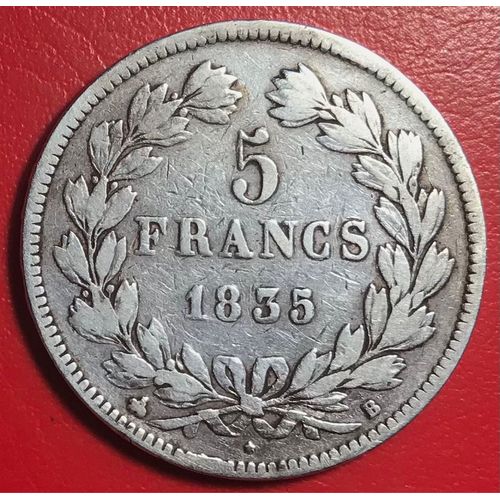 5 Francs - Louis Philippe - 1835 B - France - Argent