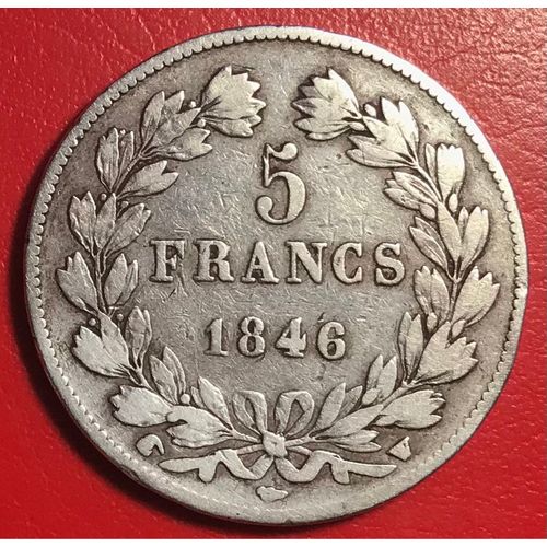 5 Francs - Louis Philippe - 1846 W - France - Argent