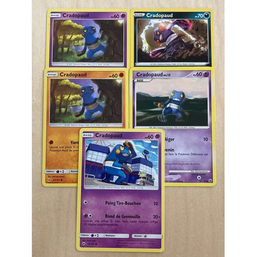 (3502) 5x Cradopaud (Pokemon)