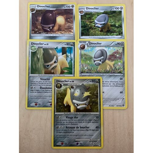 (3390) 5x Dinoclier (Pokemon)