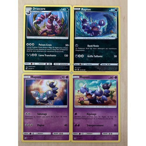 (2600) 3x Rapion + Drascore (Pokemon)