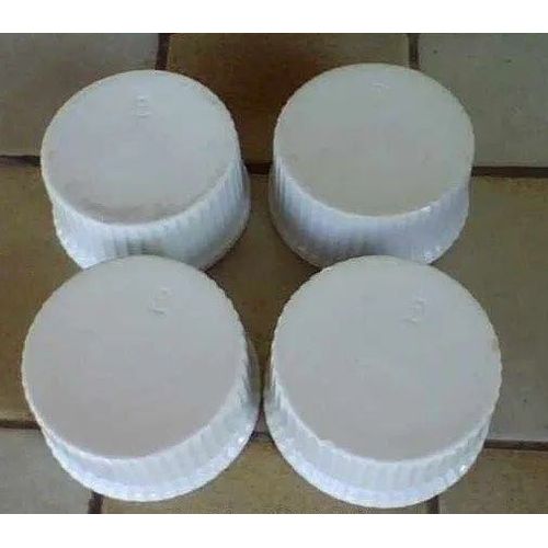 4 Ramequins En Porcelaine Blanche À Feux Pour Crème Brulée Ou Autre - Porcelaine Cannelée - Diamètre 7,5 Cm - Hauteur 3,5 Cm Env