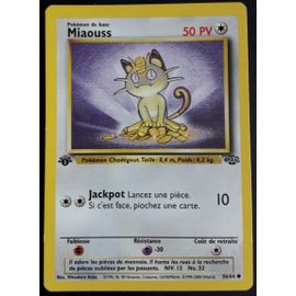 Carte Pokémon Miaouss 56/64 [Premiere Edition 1] - Jungle Wizards (Fr)