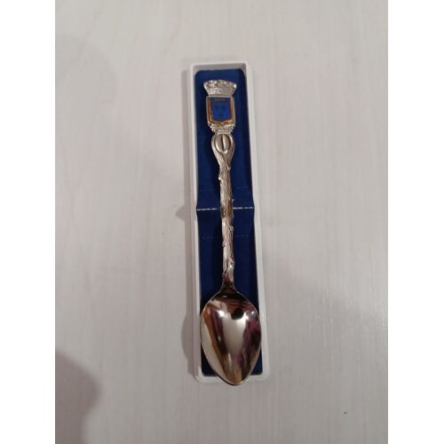 Cuillere De Collection, Metal Argenté,Embleme Province Du Berry