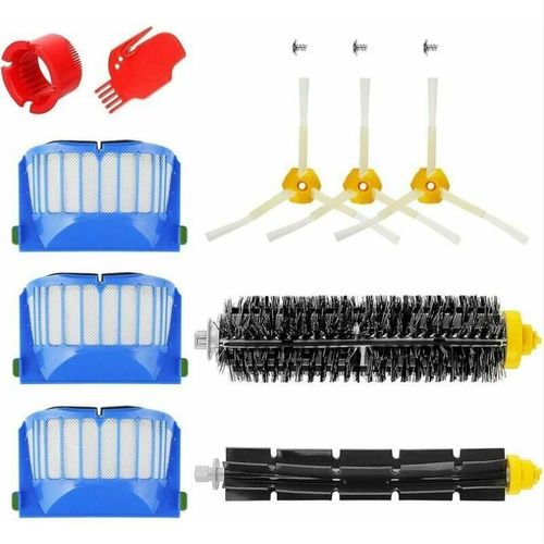 Accessoires kit pour iRobot Roomba 600 série 671 692 694 697 698 650 651 660 690 Rouleau de filtre à brosse balai Pièces de rechange