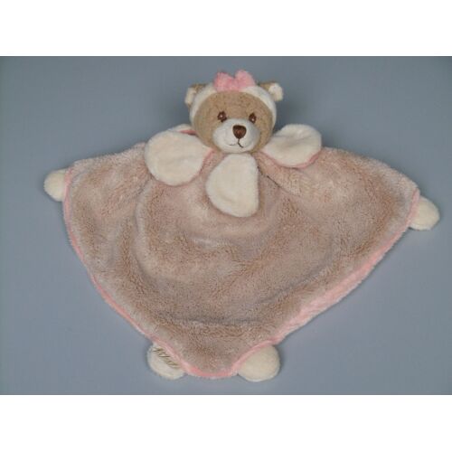 Doudou Ours Plat Beige Écru Saumon Bukowski Sweden