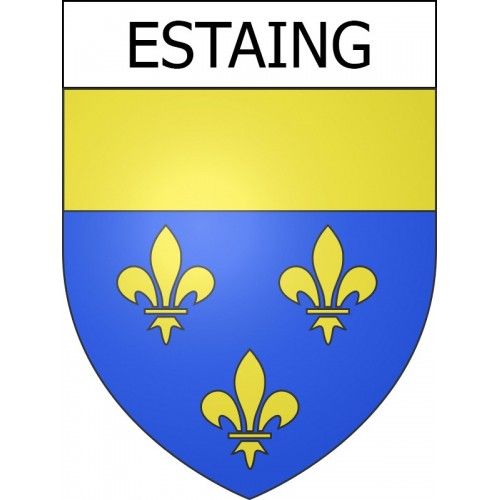Estaing 12 Ville Stickers Blason Autocollant Adhésif - 12 Cm