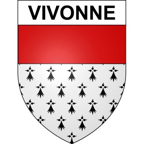Vivonne 86 Ville Sticker Blason Écusson Autocollant Adhésif - 8 Cm