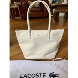 Sac LACOSTE cuir blanc