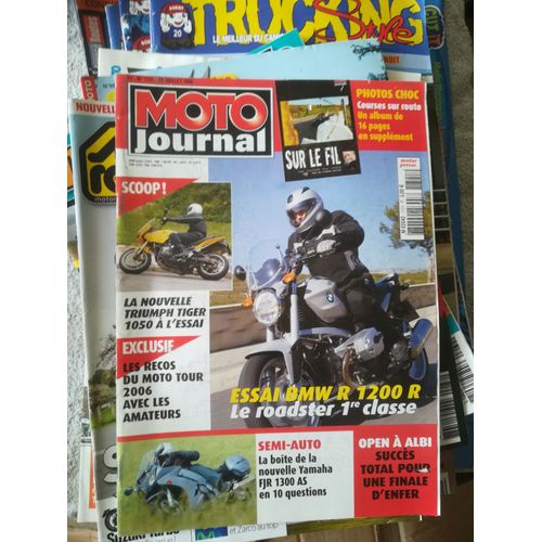 Moto Journal 1721 De 2006 Bmw R1200r,Yamaha Fjr1300as