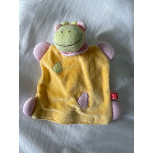 Doudou peluche tex girafe marionnette