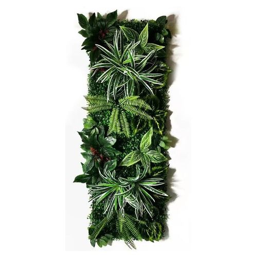 Mur végétal 40*120CM avec plantes artificielles variées - Décoration murale tropicale - Style 33