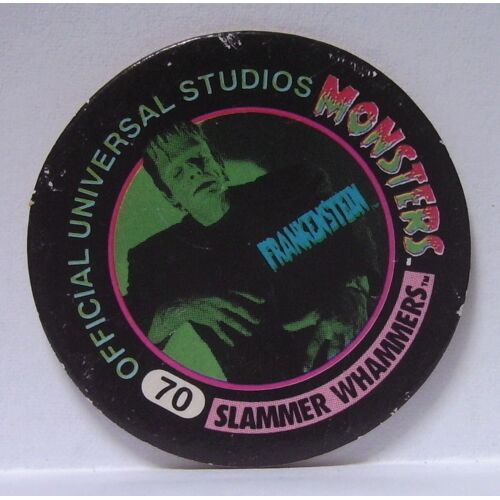 Pog -Slammer Whammers! (1994 - U.C.S.),  Official Universal Studios  - Monsters - Impérial - N°70 (Frankenstein)- (Pog)