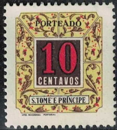 S. Tomé E Principe 1952 Porteado 10 Centavos Y&T St T55 Rp363