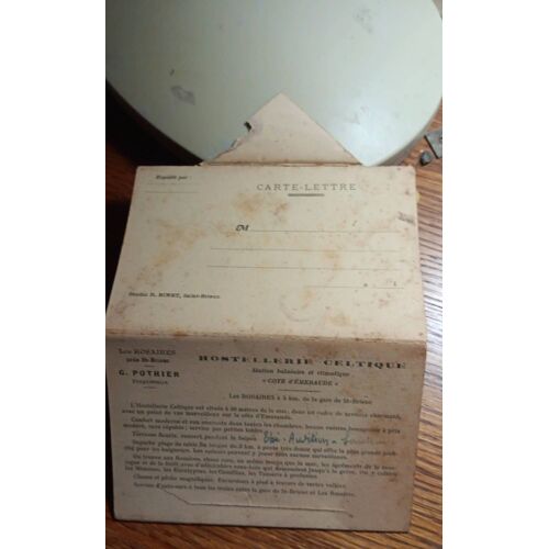 Carte Lettre Les Rosaires Saint Brieux Hostellerie Celtique Station Balnéaire