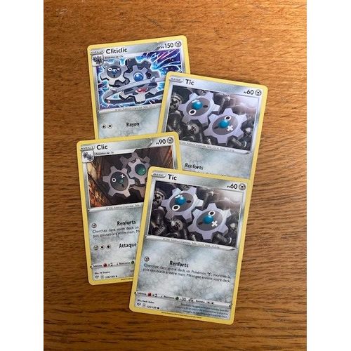 (2194) 2x Tic + Clic + Cliticlic Pokemon