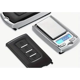 1 pc Mini balance électronique avec écran LCD rétroéclairé, précision de 0,01 g, balance de pesage portable à bouton poussoir clé pour bijoux, herbes, aliments