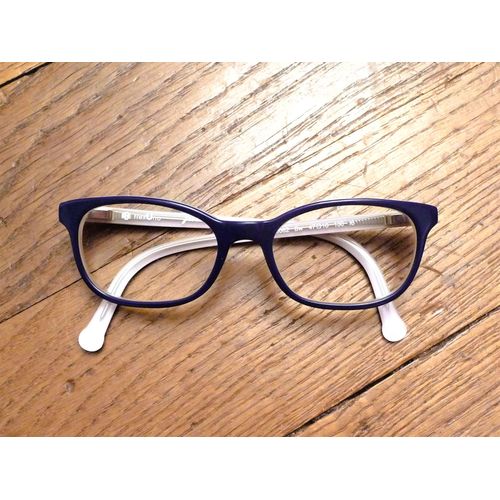 Monture/ Lunette De Vue Rectangle Bleu Marine Et Blanc- Jacadi