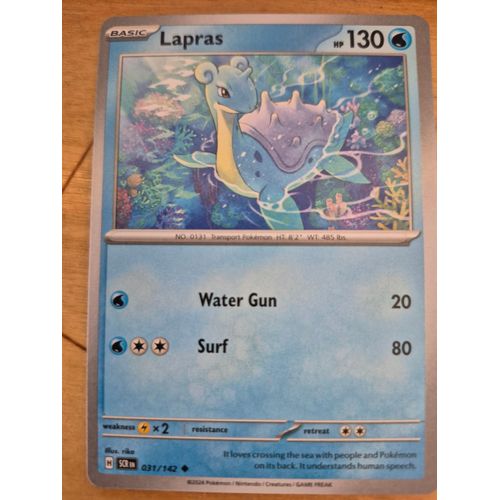 Carte Pokémon Lapras 031/142 -- Lokhlass