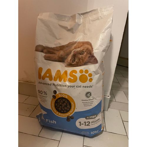 Croquettes Iams Kitten Fish 10 Kg