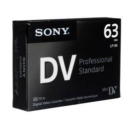 Cassette vidéo mini DV Sony Professional Standard 63