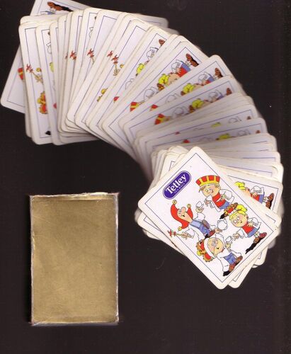 Jeu De 54 Cartes Publicitaires Tetley Teabags - Tetley Tea Bags Collectable Playing Cards ¿ 09x06cm Environ ¿ Boite Carton ,52 Cartes + 2 Jokers