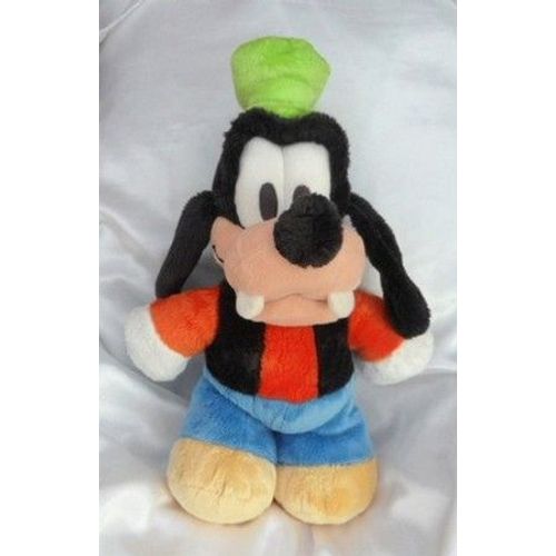 Doudou Peluche Dingo Noir Orange Bleu Jaune Disney Nicotoy