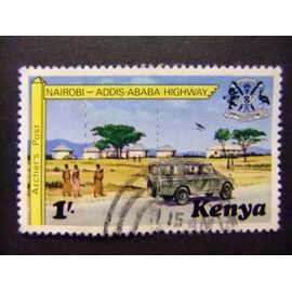 42 Kenya 1977 / Route De Nairobi / Addis - Abeba / Yvert 92 Fu
