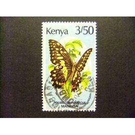 42 Kenya 1987 / Série Actuelle Butterfly Papillon / Yvert 419 Fu