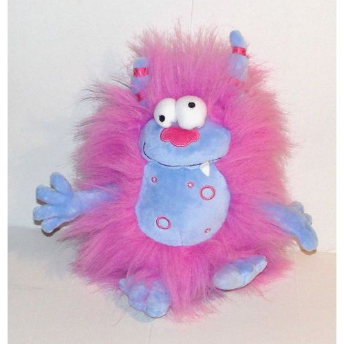 Peluche Monstre Bleu Rose Pms