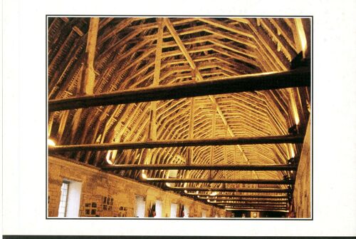 Carte Postale Charpente Du Xivème Siècle Dans L'Ancienne Abbaye Royale Du Moncel Fondée En 1309 Par Philippe Le Bel, Pontpoint, Oise