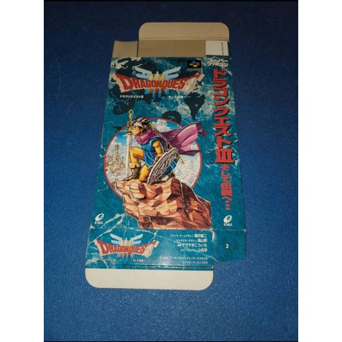Boite Dragon Quest 3 Super Famicom Snes Super Famicom Nintendo