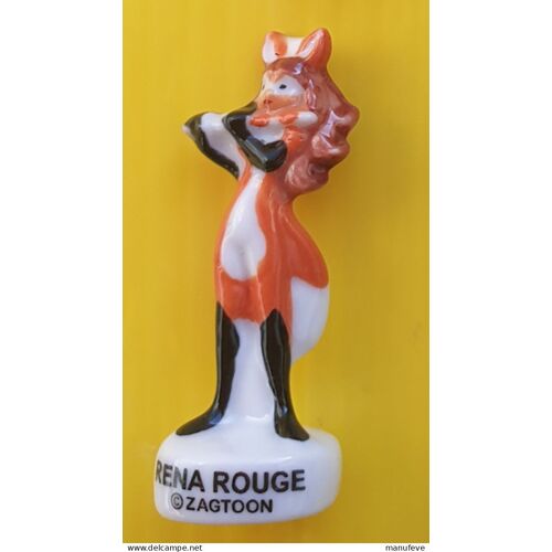 Fève Rena Rouge. Série Miraculous. Intermarché, 2024