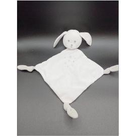 Doudou Plat Maisons Du Monde Lapin Blanc Gris Étoile Argenté