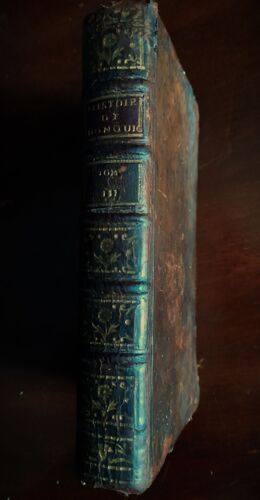 Histoire De L'Admirable Don Quichotte De La Manche De Michel Cervantes Éditée Par La Compagnie Des Libraires En 1768 Tome Iii Reliure Plein Cuir D'Origine