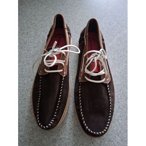 Mocassin Tissu Marron "P-45" Besson "Homme